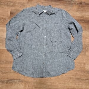 Charter Club Gray Button Down Shirt for Women